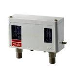 Сдвоенное реле давления Danfoss KP 44, 2-12 бар, дифф. 0,7-4,0 бар, 2×G¼A 060-001366