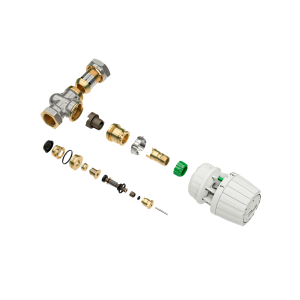 Клапан термостатический для радиатора Danfoss RA-DV ду 20 угловой 013G7715