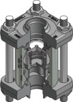 Клапан обратный пружинный NRVA Ду25 Ру40 нержавеющая сталь фланцевый Danfoss 020-2002