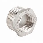 Футорка GENEBRE 0241 03 02, DN010 x DN008 (3/8” x 1/4″), PN20, корпус — AISI316 (CF8M), НР-ВР