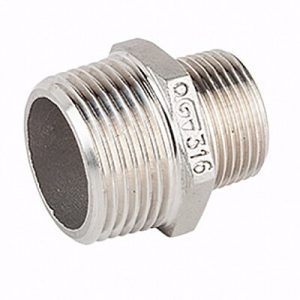 Ниппель переходной GENEBRE 0245 06 05, DN025 x DN020 (1” x 3/4″), PN20, корпус — AISI316 (CF8M), НР-НР