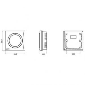 Электронный термостат Danfoss BasicPlus2 дисковый WT-T