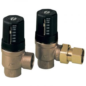 Клапан перепускной IMI Heimeier Hydrolux , внутренняя резьба, DN 32, Qmax = 7 м3/ч, Tmax = 120°C, PN16, материал корпуса — бронза