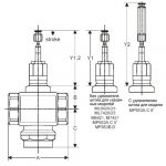 Клапан регулирующий смесительный Honeywell 3-х ходовой линейный PN16 DN15