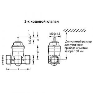 Клапан запорно-регулирующий Honeywell Ру16 Ду20 2-х ходовой линейный