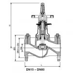 Запорно-балансировочный клапан Honeywell SafeCone(R) Ру16 Ду 40