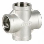 Крестовина GENEBRE 0180 04, DN015 (1/2″), PN20, корпус — AISI316 (CF8M), ВР-ВР