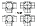 Кран шаровой резьба с ISO фл.трехходовой SS316 ABRA-BV15-020 T-порт