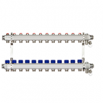 Комплект коллекторов Ридан SSM-12R set с кронштейнами, 12 контуров