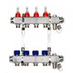 Комплект коллекторов Ридан SSM-4RF set с расходомерами и кронштейнами, 4 контура