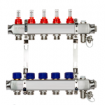 Комплект коллекторов Ридан SSM-5RF set с расходомерами и кронштейнами, 5 контуров