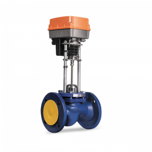 Клапан зап-рег чуг Теплосила TRV Ду15 Ру16 фл Kv0.63 эл/п