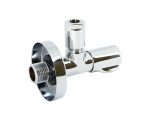 Вентиль Uni-fitt Н-обж 1/2″ х 10 мм (3/8″) LUX для подключения бачков / смесителей, рукоятка металл