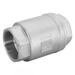 Обратный клапан муфтовый прямой нержавеющий Newkey, AISI304 DN40 (1_1/2″), (CF8), PN40