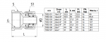 Муфта МП обжим латунь Дн32х1″ ВР Aquasfera 7002-07