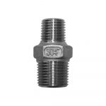 Ниппель резьбовой переходной нержавеющий Newkey, AISI304 DN40 х DN32 ( 1_1/2″ х 1_1/4″), (CF8), PN16