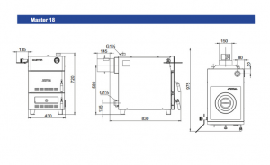 Котел твердотопливный Zota Master-18 (с плитой) длина дров до 58 см