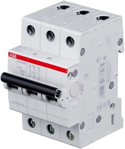 Автоматический выключатель ABB SH203L C6, 3Р 6А (С) 4,5кА