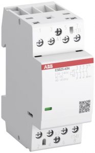 Контактор модульный ABB ESB25-40N-06 (25А АС-1 4НО) катушка 230В AC/DC