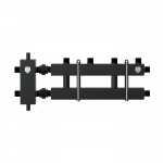 Блок коллекторный на 2-3 выхода (вверх-вниз) Royal Thermo стрелка 60 кВт с кронштейнами
