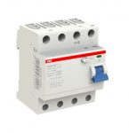 ABB F204 AC-100/0,1 Выключатель дифференциального тока 4-модульный