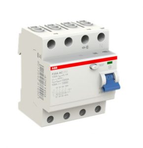 ABB F204 AC-100/0,1 Выключатель дифференциального тока 4-модульный