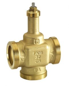 3-х ходовой линейный клапан Honeywell, PN16, DN25, 1 1/2″, Kvs 10, 6,5мм, 2//130 °C