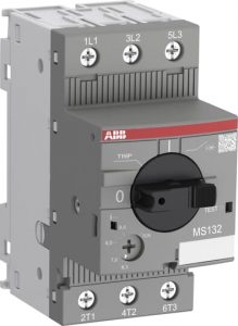 Автомат ABB MS132-1.6 100кА с регулируемой тепловой защитой 1.0A — 1.6А