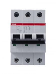 Автоматический выключатель ABB 3-полюсный 8А 6кА (хар-ка C) S203 C8