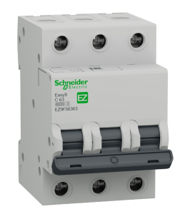 Автоматический выключатель Schneider Electric 3-полюсный 63А 6kА (хар-ка С)