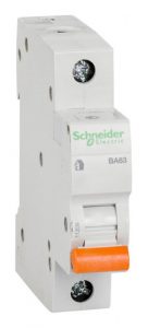 Автоматический выключатель Schneider Electric Домовой ВА63 1P 63А C 4.5кА