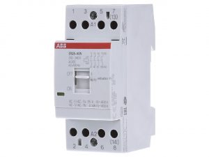 Контактор модульный с ручным управлением ABB EN25-40N-06 (25А АС-1, 4НО) 230В AC/DC 1SAE232111R0640