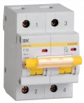 Выключатель автоматический модульный IEK 2п C 16А ВА 47-100 10кА