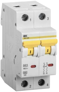 Выключатель автоматический модульный IEK ВА47-60M 2п B 6А 6кА