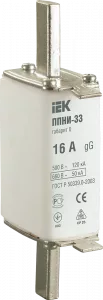 Вставка плавкая IEK ППНИ-33 16А габарит 0