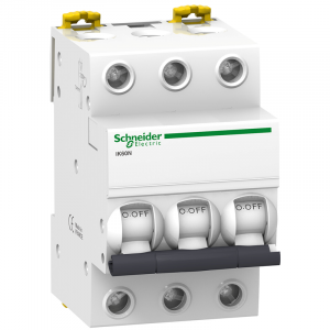 Выключатель автоматический модульный Schneider Electric Acti9 3п C 63А 6кА iK60