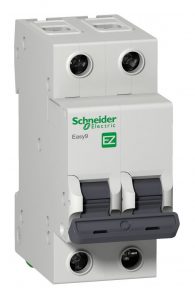 Автоматический выключатель Schneider Electric Easy9 2-полюсный 6А 6кА B