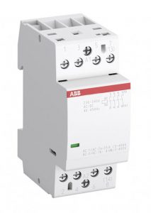 Контактор ABB ESB25-40N-01 модульный (25А АС-1 4НО) катушка 24В AC/DC