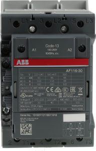 Контактор ABB AF116-30-11-13 3-х полюсный 116A с катушкой управления 100-250В AC/DC