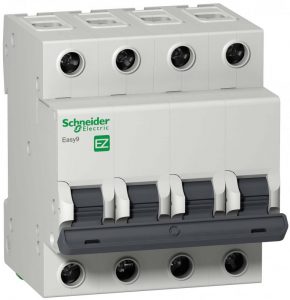 Автоматический выключатель Schneider Electric Easy9 4-полюсный 16А 6kA C