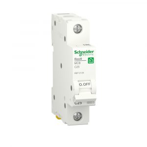 Выключатель автоматический Schneider Electric RESI9 АВ С 25А 1P 6000А