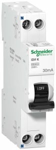 Выключатель автоматический Schneider Electric Acti9 дифференциального тока 2п C 25А 30мА AC 6кА iDif K