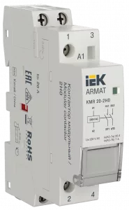 Контактор модульный IEK KMR 20А 230В AC 2НО