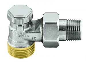 Клапан радиаторный запорно-регулирующий IMI Heimeier Regutec угловой G 3/4′ x R 1/2′ DN 15