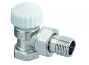 Клапан термостатический с преднастройкой Calypso Exact угловой Rp 1/2′ x R 1/2′ DN 15 Kvs = 0.86 м3/ч