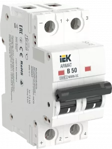 Автоматический выключатель IEK ARMAT M06N 2P B 50А