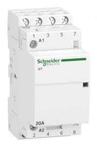 Контактор модульный Schneider Electric iCT20A 4НО 220/240В АС 50ГЦ