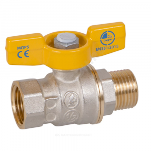 Кран шаровой с вн./нар. резьбой для газа 1 1/4″ Giacomini R734GAX006