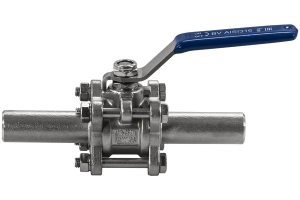 Кран шаровый приварной трехсоставной Newkey нержавеющий DN10 (3/8″) PN64