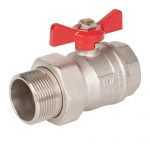 Кран шаровый Royal Thermo OPTIMAL 1 1/4″ НГ, бабочка